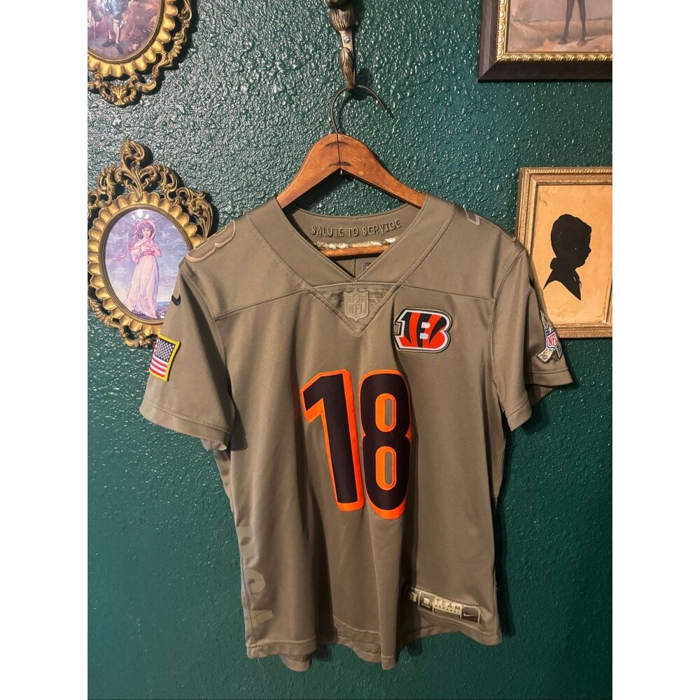Women's AJ Green Cincinnati Bengals Salute to Service Jersey Medium